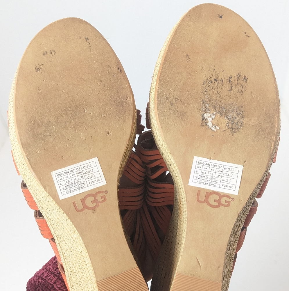 UGG Orange leather Melinda Wedges - Picture 11 of 16